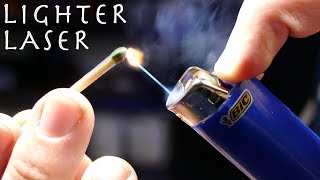 Make a Cheap LASER LIGHTER  Awesome Lighter Hack Burning Laser Lighter [upl. by Alic]