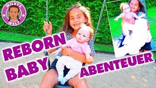 REBORN BABY Spielplatz ABENTEUER  ACTION mit PUPPENMAMA  Mileys Welt [upl. by Nnailuj29]