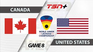 2024 WJLC  Canada vs United State  RoundRobin Game 8 [upl. by Adnorahs]