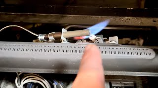 GAS FIREPLACE PILOT LIGHT WONT STAY LIT  EASY FIX [upl. by Glendon]