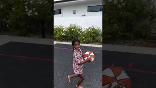 Dwyane Wade Shoots Hoops With His 2 Daughters [upl. by Trudi]