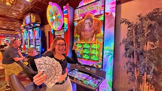 We Played The NEWEST Slot Machine In All Of Las Vegas Prepare For A MULTITUDE Of Bonuses [upl. by Akeirahs]