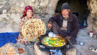 Love Story in a Cave  Old Lovers Living in a Cave like 2000 Years ago Village life of Afghanistan [upl. by Enaek]