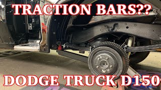 Lakewood Traction Bars installed on Dodge truck d150 warlock d100 1978 [upl. by Naliorf]