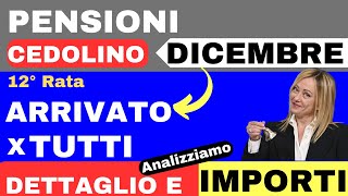 🔴CEDOLINO PENSIONI INPS👉ARRIVATO PER TUTTI💸 [upl. by Jyoti539]