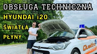 Obsługa Techniczna Hyundai i20 Światła Płyny [upl. by Ledua]