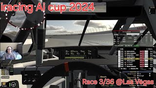 Iracing AI 2024 Cup Season Race 336 Las Vegas 134 Laps 42 POV Stages 30 and 60 no Yellows for the [upl. by Okechuku]