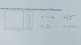 C13 NMR example 3 [upl. by Olzsal]