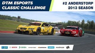 DTMEsports Classic Challenge – Anderstorp 2013 Round 2 [upl. by Ahtel]