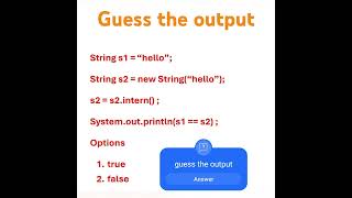 Daily Java interview questions  Guess the output java shorts [upl. by Mckenna]