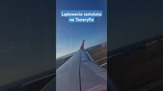 lądowanie samolot teneryfa tenerife airplane [upl. by Aiciram384]