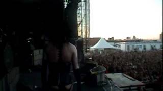 Marilyn Manson vs fan bottle throwing showdown [upl. by Sello]