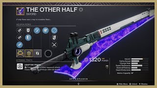 Destiny 2 The Other Half — God Roll Eager Edge and Vorpal Weapon [upl. by Rosenberger]