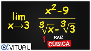 🔥 Ejercicios de LÍMITES Indeterminados 00 por Factorización ► con RAÍZ CÚBICA en el Denominador [upl. by Selym]