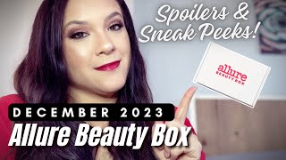 DECEMBER 2023 ALLURE BEAUTY BOX SPOILERS [upl. by Teuton]