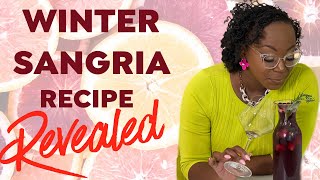 Shayla’s Easy Sangria Recipe Winter Red Sangria [upl. by Ruthi316]