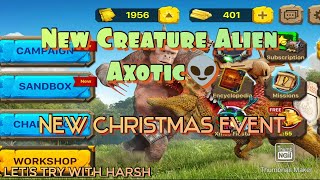 ARBS MOBILE  New Christmas Event  ARBS New Update Alien Axotic  Animal Revolt Battle simulator [upl. by Iaj]