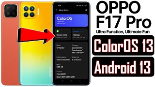 oppo f17 coloros 13 new update  oppo f17 pro new update  humble tech [upl. by Aleciram]