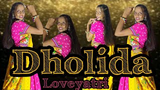 Dholida ✨💕  Loveyatri  Garba song Dance cover Dance by Muskan [upl. by Znerol]