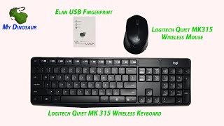 Elan USB Fingerprint amp Logitech MK315 Wireless Combo 2020 [upl. by Airotciv]