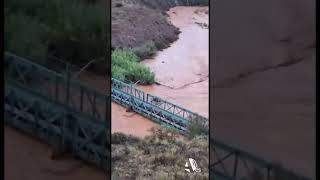 Así se encuentra el paso entre Calatayud y Embid de la Ribera a causa de las fuertes lluvias [upl. by Gneh39]