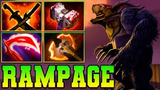 Rampage  25 Kills Ursa Dota 2 Carry Safelane Monster With 22 Kills Pro Gameplay Build Guide 737 [upl. by Rossen]