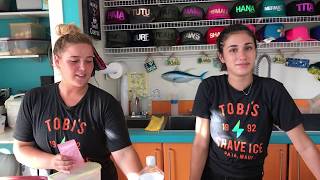 Tobis Shave Ice in Paia Maui Hawaii [upl. by Nikolia]