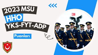 2023 MSÜ Adaylarının YKS FYT Puanları HHO msü msüadp msüsonucları [upl. by Haidebez]