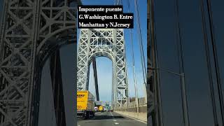 automobile Impresionantepuente entre Manhattan y NJersey [upl. by Regina]