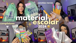 MATERIAL ESCOLAR 2024 completo 🇧🇷✨ [upl. by Yeldua]