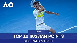 Top 10 Russian Points  Australian Open 2021 [upl. by New261]