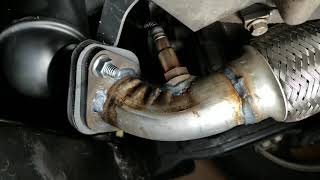 2009 Saturn Outlook Acadia Traverse Enclave  Catalytic Converter Installation  Part 2 [upl. by Norvun]