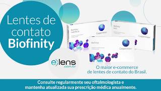 BIOFINITY  LENTES DE CONTATO  ELENS [upl. by Minni]