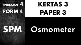 Paper  Kertas 3  Bab 3  Osmometer Bilingual  DwiBahasa [upl. by Yessac]