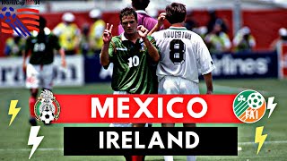 Mexico vs Ireland 21 All Goals amp Highlights  1994 World Cup [upl. by Yllus]