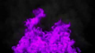 Purple Fire and Smoke Looping Background  Free Motion Graphic Screensaver [upl. by Aspia]