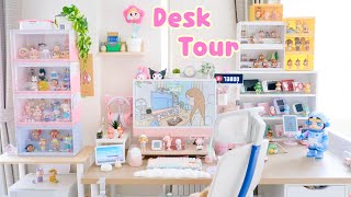 Desk Tour 2024 ตกแต่งโต๊ะทำงาน ด้วย Art Toy ตู้กล่องสุ่ม Hirono Crybaby Bob pixel จัดโต๊ะคอม iMac M1 [upl. by Chaker397]