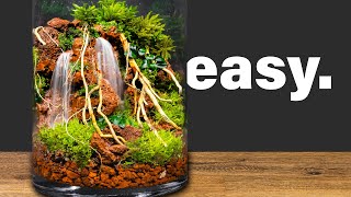 Easy to Make Two Running Waterfalls Terrarium [upl. by Margot]