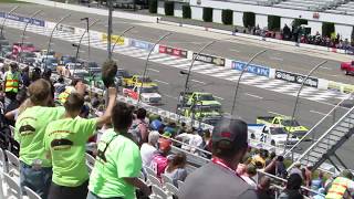 Fan View 2017 Overtons 150  Kyle Busch Crash [upl. by Latta]