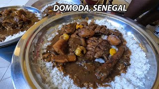 Cooking an Unseen food in AfricaSenegal DOMODA  Aromatic Local Dish in SENEGALWest Africa [upl. by Schnabel]