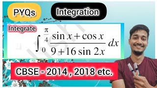 Q8  Integration of sin x  cos x upon 9  16 sin2x  Integration of Sinx  cosx 9  16sin2x [upl. by Nydnarb]