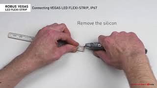 ROBUS  How to connect ROBUS VEGAS LED FlexiStrip [upl. by Ymmat758]