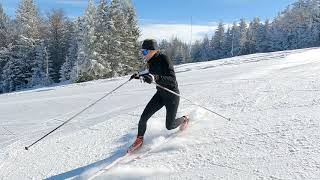 Tekaški Telemark Telemark Turns on Cross Country Skis [upl. by Trinia]