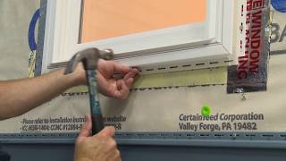 Installing Undersill Trim with CertainTeed Vinyl Siding [upl. by Anauqal]