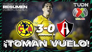 HIGHLIGHTS  América 30 Atlas  Liga Mx AP2024  J8  TUDN [upl. by Asserak]