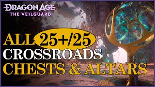 All CROSSROADS chests altars wolf statuettes locations  Dragon Age The Veilguard [upl. by Wilmott470]