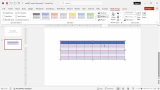 How to change table line color in Microsoft PowerPoint [upl. by Steffin]