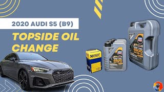 2020 B9 Audi S4S5 Topside Oil Change Learn from my mistakes audis5sportback [upl. by Anytsirk]