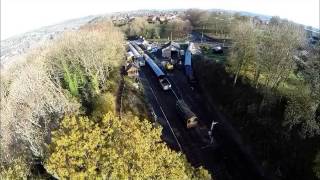 Midsomer norton station  aerial  phantom 2 [upl. by Eneladgam597]