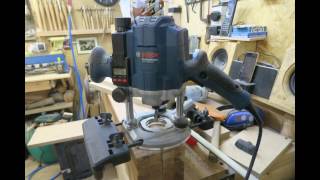 Bosch GOF 1250 LCE auf FestoolSchiene [upl. by Ahselaf]